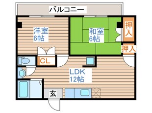 ホワイトハーヴェン丹野の物件間取画像